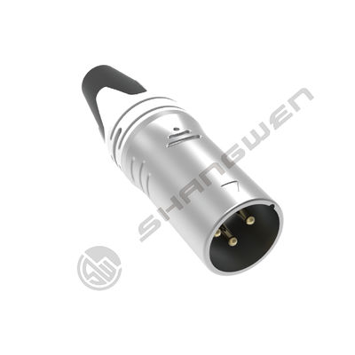Waterproof 3 Pin XLR Plug Female Socket Adapter IP65 DMX Panel Mount Audio Wire Connector Alloy Material Outdoor