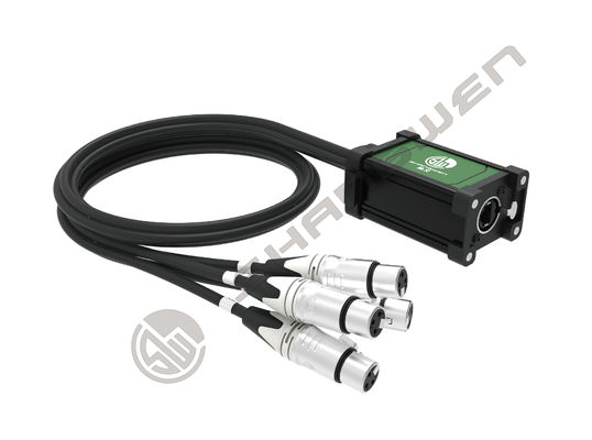 4-Channel 3-Pin XLR Audio Snake Cable Stage Recording Studio Female Male Network Signal Extender Multi-Channel XLR RJ45 Ethercon