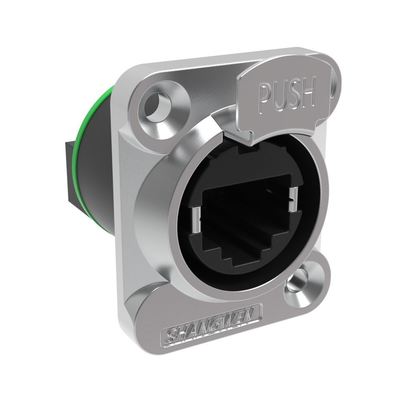 8 Pin 90 Degree Signal Tool-Less Cable Mounting 360° Shield 1 Port 8-Pole RJ45 Female Connector Indoor Connector Connectors