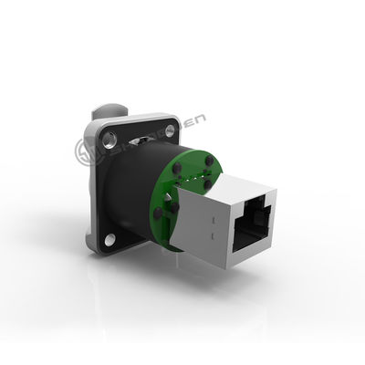 RJ45 Panel Mount Ethernet Podwozia Konektor Custom 8 Pin Plug Socket