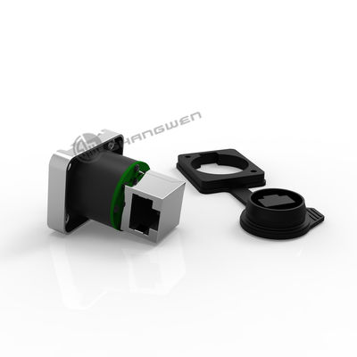 Rj45 Kobieta łącznik podwozia Ethernet Przemysłowy IP65 wodoodporny