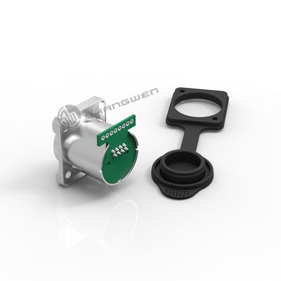 Jednorzędowy panel Ethernet Socket Waterproof IP68 RJ45 Connector