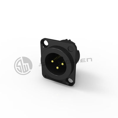 Audio XLR Mini Mini 3 Pin Connector Electrical D Shape Male Socket