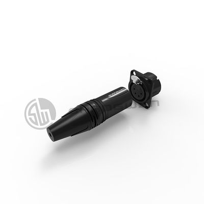 XLR Audio Power Female Socket Connector 4 Pin Mikrofon IP40