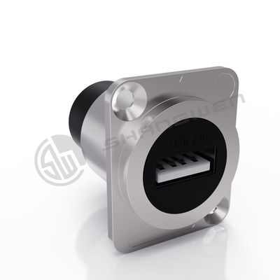 IP65 Wodoszczelny Panel Mount Connector 4 Pin Audio Video Connector Do Kablu Danych
