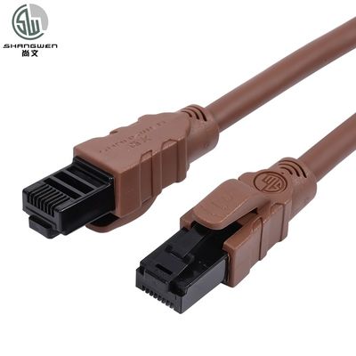 Elastyczny miękki kabel Cat6a Cat6 Ethernet Patch 24awg Kabel UTP poziomu inżynieryjnego przeciwzmrożenia
