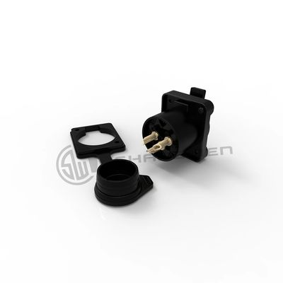 Black and Yellow D Shape IP67 Connector Accessories Pack of 10 Lightweight Accessories