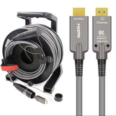 Włókno optyczne HDMI2.1 HD 8K 120Hz TPU pokryty kabel do telewizji audio-wideo