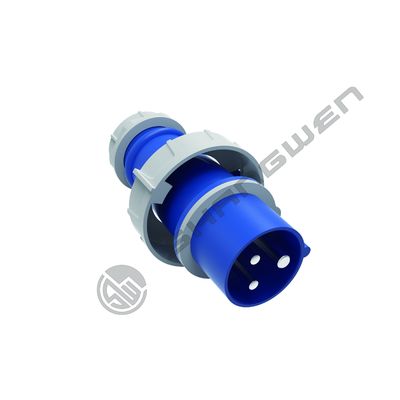 IP67 Industrial Male Female Plug 220V 16A 3 Pin Single Phase Blue Shell Connector dla zewnętrznej elektroniki przemysłowej