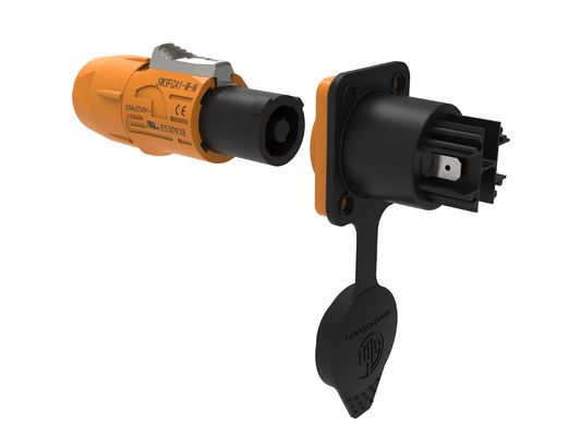 Powercon Wodaodporny zewnętrzny złącze zasilania wtyczka 250V 20A 3 przewodnik