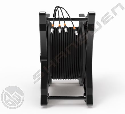Kabel wielokanalizowany 4 kanały 4x16A gniazda sygnału przemysłowe Elektryczny CAT6 SF/UTP Sieć kablu kablowy