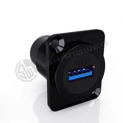 Type A-B B-A 9-Pin USB3.0 Connector Dustproof High-Speed Data Cable Female Panel Mount Chassis Solderless Socket for High-Speed