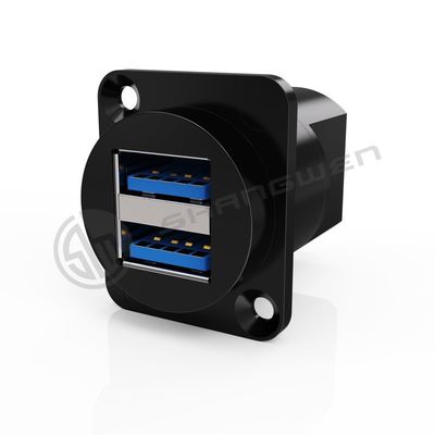 9Pin osłonięty odporny na pył podwójny port USB Typ A / B 3.0 kabel łącza danych Długość niestandardowa Plastic ABS obudowa miedziana dla dźwięku