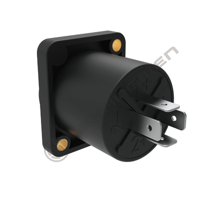 prostokątny głośnik 2 otwory Panel montaż solder Terminal HPC 4 Pin Speakon Hembra Audio Jack Connector Audio Connector