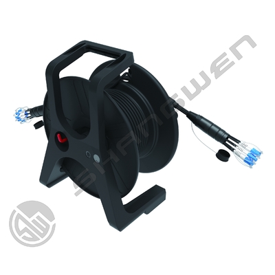 Czarny 4/6/8 Rdzenie Outdoor Armoured PDLC LC SC FC Singlemode 4Fibers 6Cores 8 Fibers Optional Meters Patch Cord Bundle Reel Drum