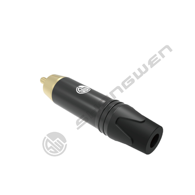 RCA Audio Male Plug Connector 1000 MOhm Solder Insulation Gold Plated Phono RCA Plugs Male to Female HI-FI Audio Connectors