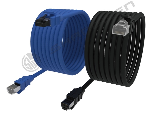 CE ROHS FTP UTP SFTP Cat7 Wtyk Rj45 Kabel sieciowy Lan 1000ft CAT7 LAN AWG23 S/FTP 100% Miedź Pomarańczowy