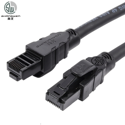 Ekranowany kabel sieciowy UTP CAT6 z wtykami RJ45 i 100% miedzią beztlenową, certyfikat CE UL