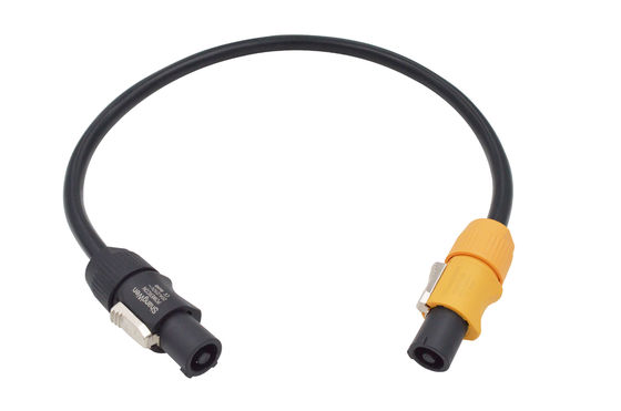 High Current Capacity 3pin LED Power Cable Triple Black Shell IP65 Outdoor 3 Waterproof Male Connector Plug 20A 250V Made Alloy