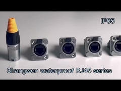 Niestandardowy łącznik z montażem na kobiecy panel Industrial Rj45 IP65