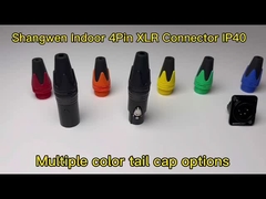 4 szpilki łącznik XLR gniazdo łącznik elektryczny męski typ D kształt