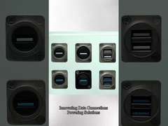 Podłącznik do montu paneli USB IP65 wodoodporny 9 pinów Podłącznik USB do konwersji formatu