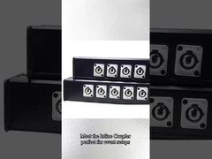 6-port PowerCON Audio Distribution Output Box Wkręcająca się instalacja Konstrukcja z aluminium