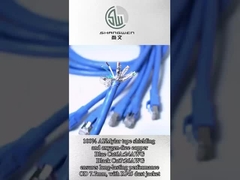 ODM Wielojadrowy kabel miedziany sieciowy Ethernet LAN Cat6A UTP 4 pary 24 Awg kabel