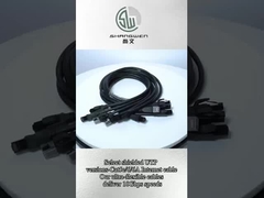 Czarny goły miedziany kabel UTP Cat5 Cat5e Ethernet Data LAN 24AWG 28AWG Przewód krosowy sieciowy