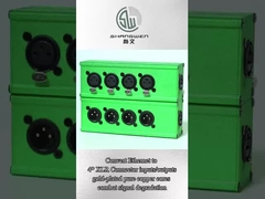 Audio DMX Network Cable Extender MAXIMON 4-kanałowy z RJ45 do 4 XLR Mężczyzna Kobieta